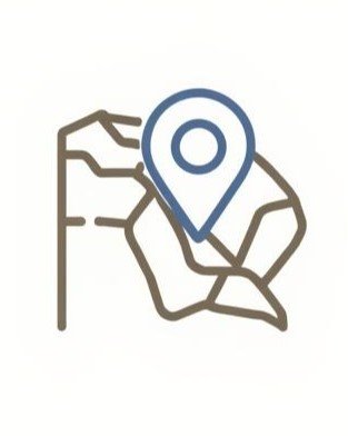 Ícone de mapa com um marcador